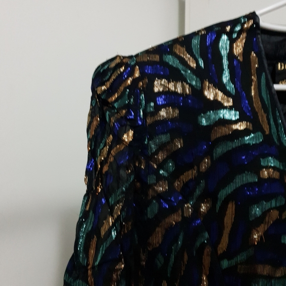 AUS16 Vintage Dolina Exclusive Blazer Metallic. Polyester Lurex. - Picture 16 of 16